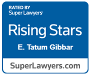 Rated By Super Lawyers | Rising Stars | E. Tatum Gibbar | SuperLawyers.com